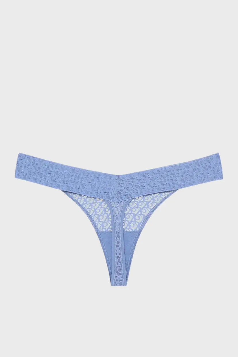 Жіночі блакитні трусики LOW RISE THONG 8