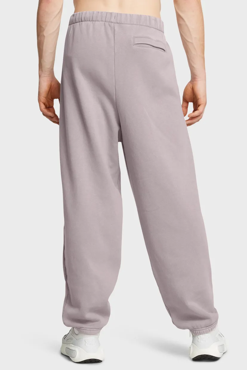 Мужские пудровые спортивные брюки UA Icon HWT Flc Wash OS Pant 3