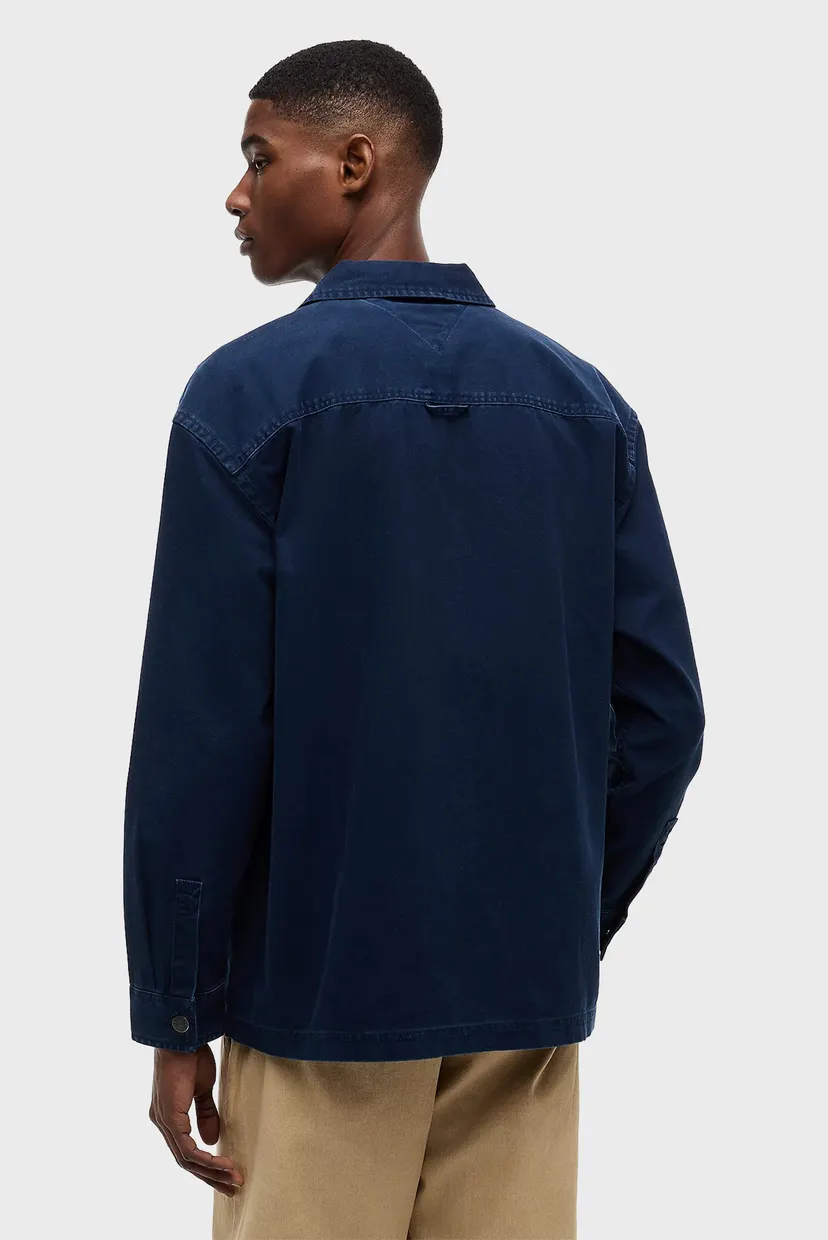 Мужская темно-синяя рубашка ESSENTIAL OVERSHIRT EXT 3