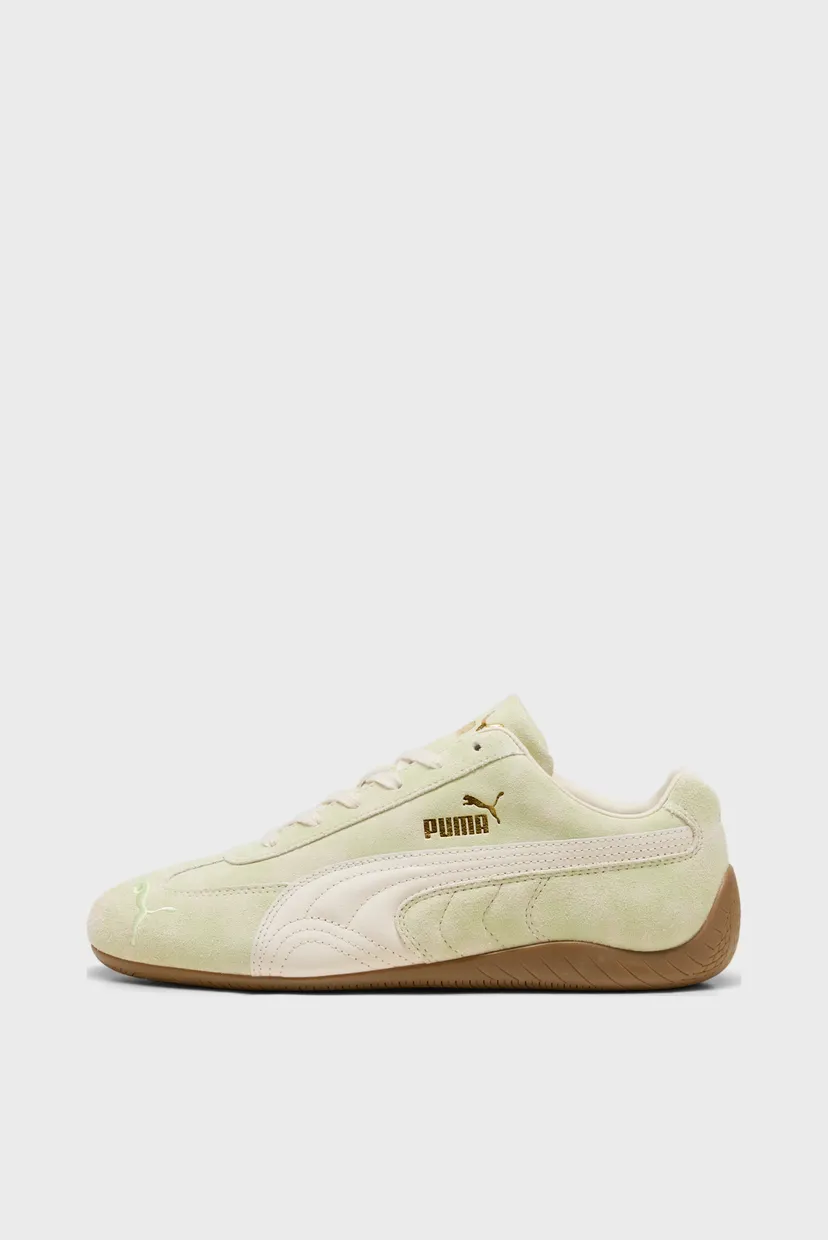 Зеленые кожаные кроссовки Speedcat Faded Sneakers Unisex 4