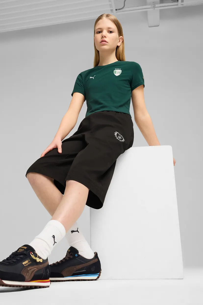 Детские черные шорты PUMA x HARRY POTTER Woven Jorts Youth PUMA