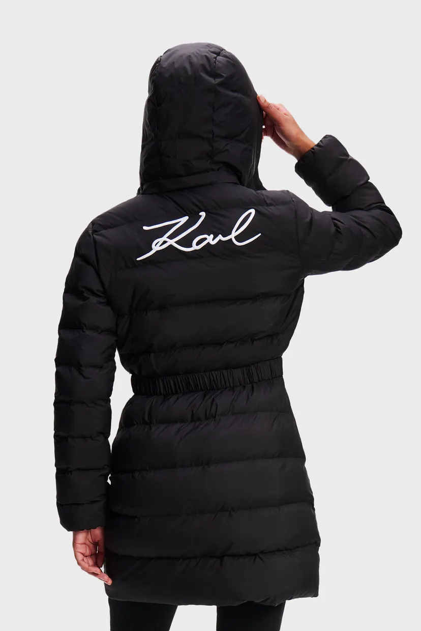 Жіноча чорна куртка LIGHTWEIGHT LONG PUFFER 3