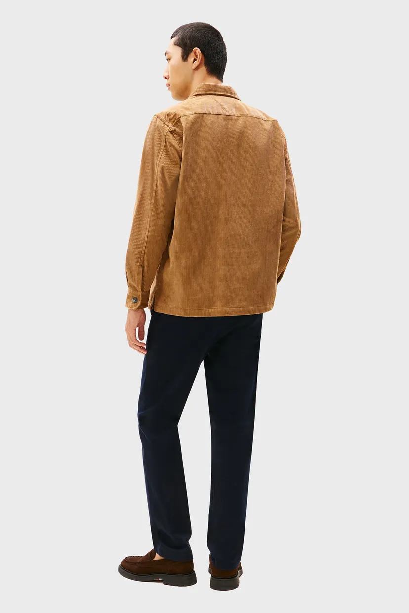 Мужская рыжая вельветовая рубашка CORDUROY 3