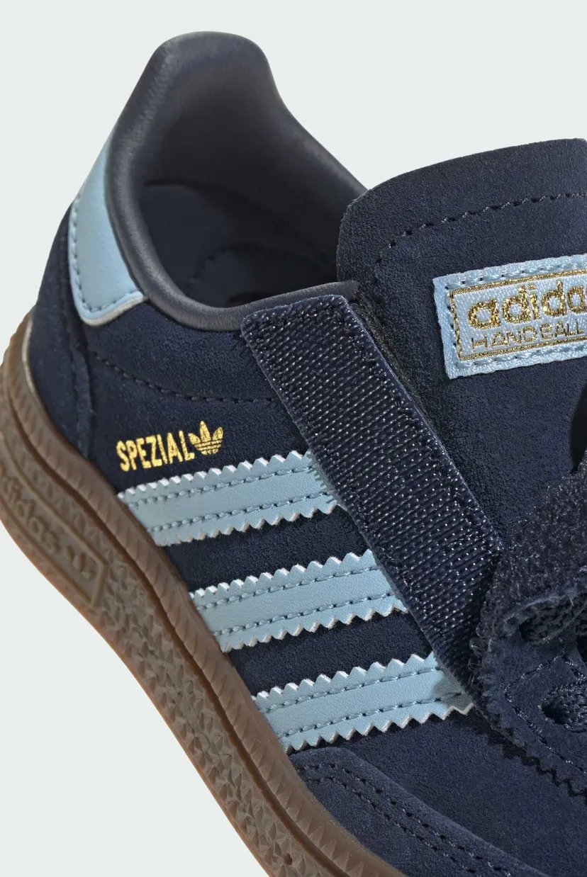 Детские темно-синие замшевые сникерсы Handball Spezial Comfort Closure Elastic Lace Kids 9
