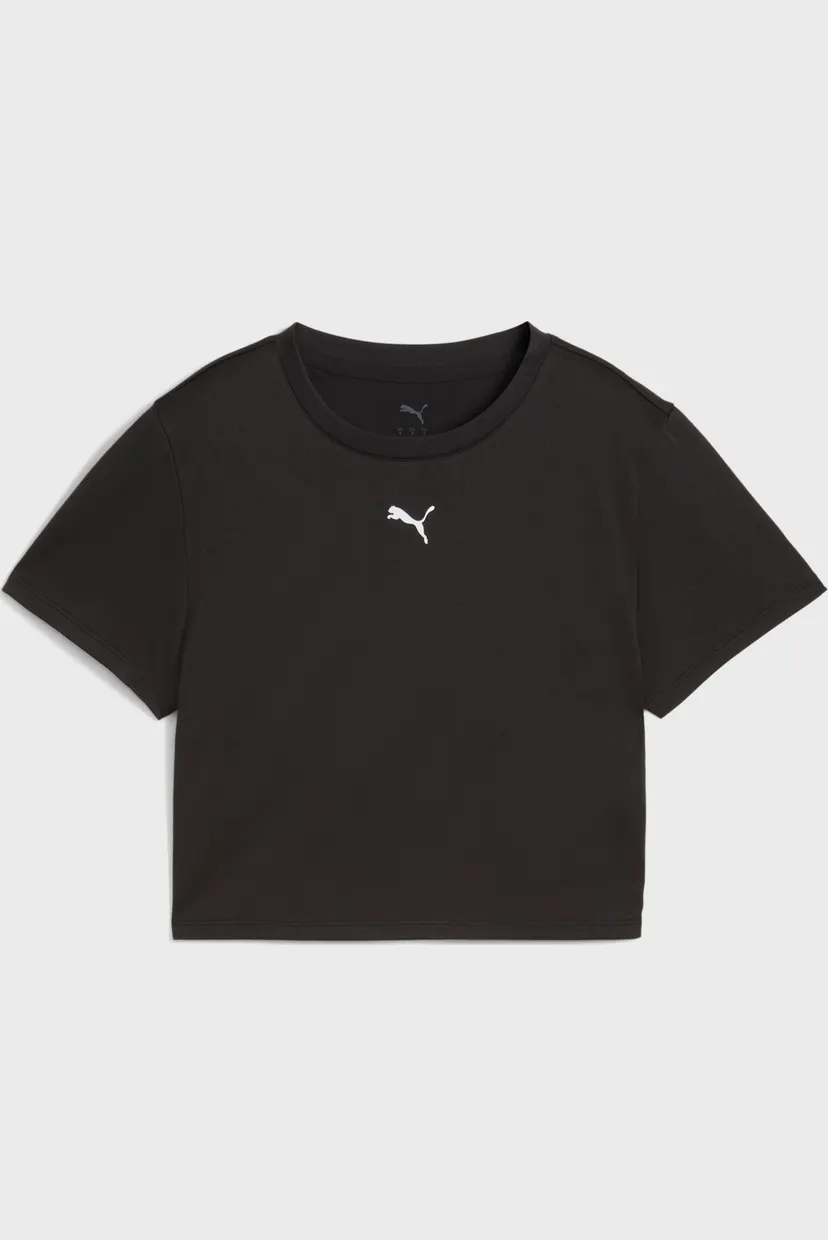 Женская черная футболка TAD ESSENTIALS Baby Tee Women 4