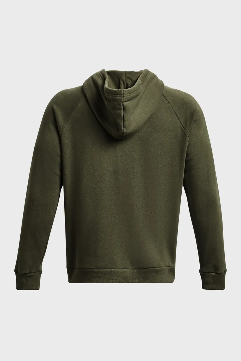 Чоловіче оливкове худі UA Rival Fleece Logo HD 6