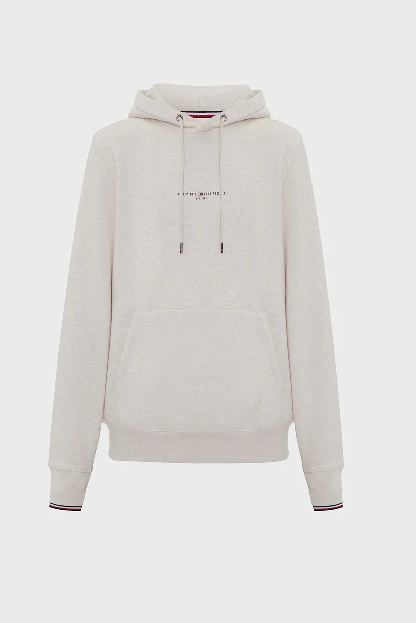 Чоловіче бежеве худі TOMMY LOGO TIPPED 6
