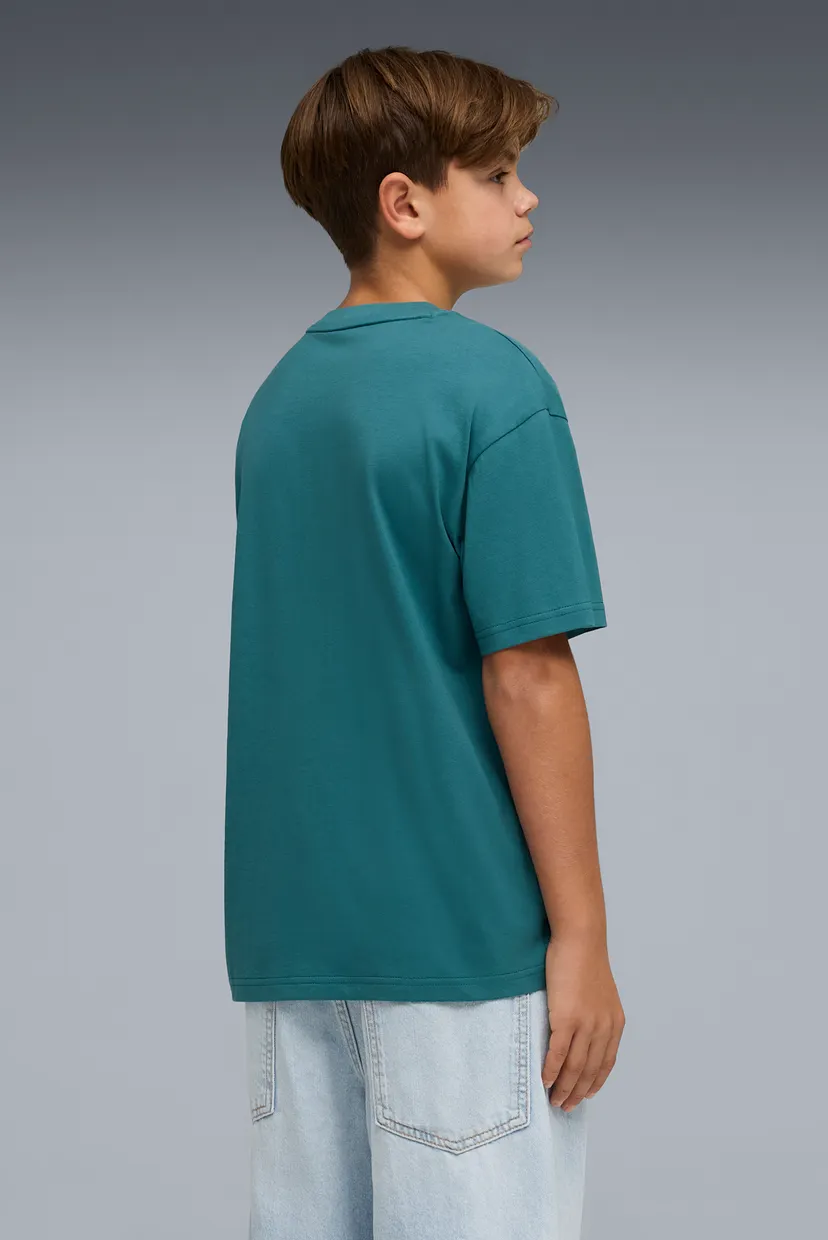 Детская бирюзовая футболка ESS Small No. 1 Logo Relaxed Tee Youth 3