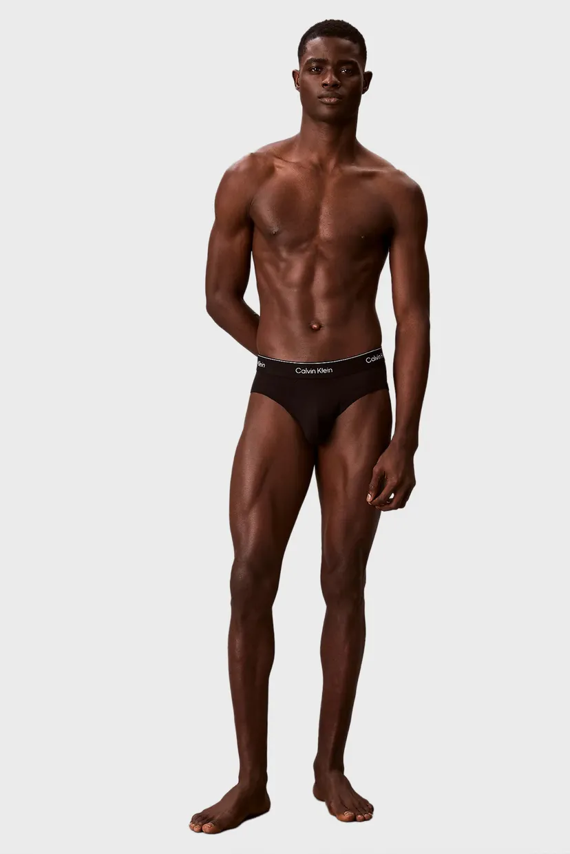 Мужские черные брифы (3 шт) HIP BRIEF 4