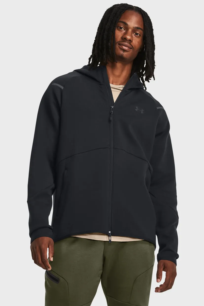 Мужское черное худи UA Unstoppable Flc FZ Under Armour 1379806-001