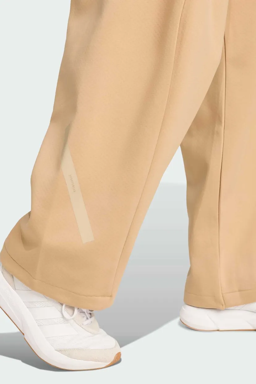 Женские бежевые спортивные брюки adidas Z.N.E. Open-Hem 5