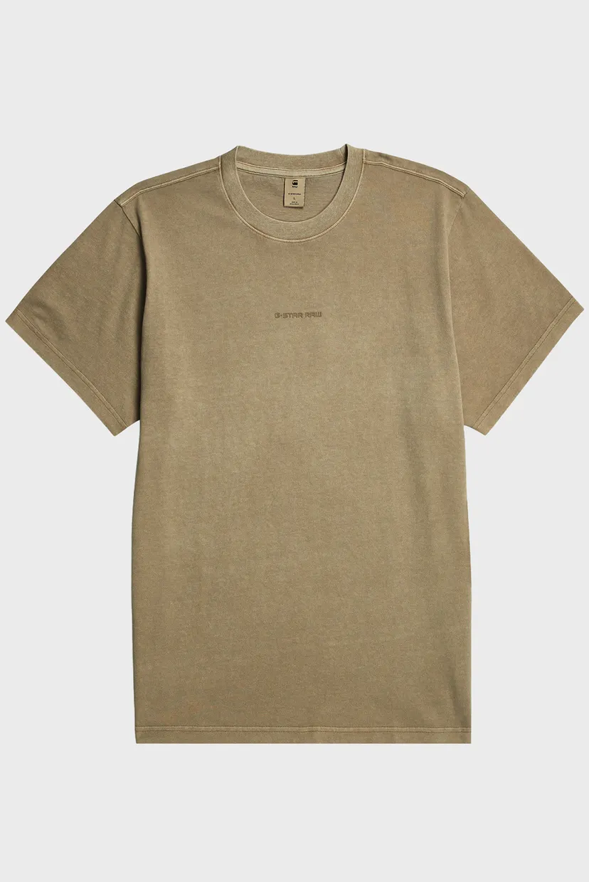 Чоловіча бежева футболка Overdyed 7