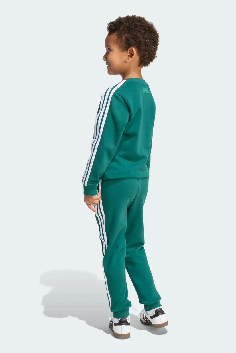 Детский зеленый спортивный костюм (свитшот, брюки) adidas Disney Crew 3