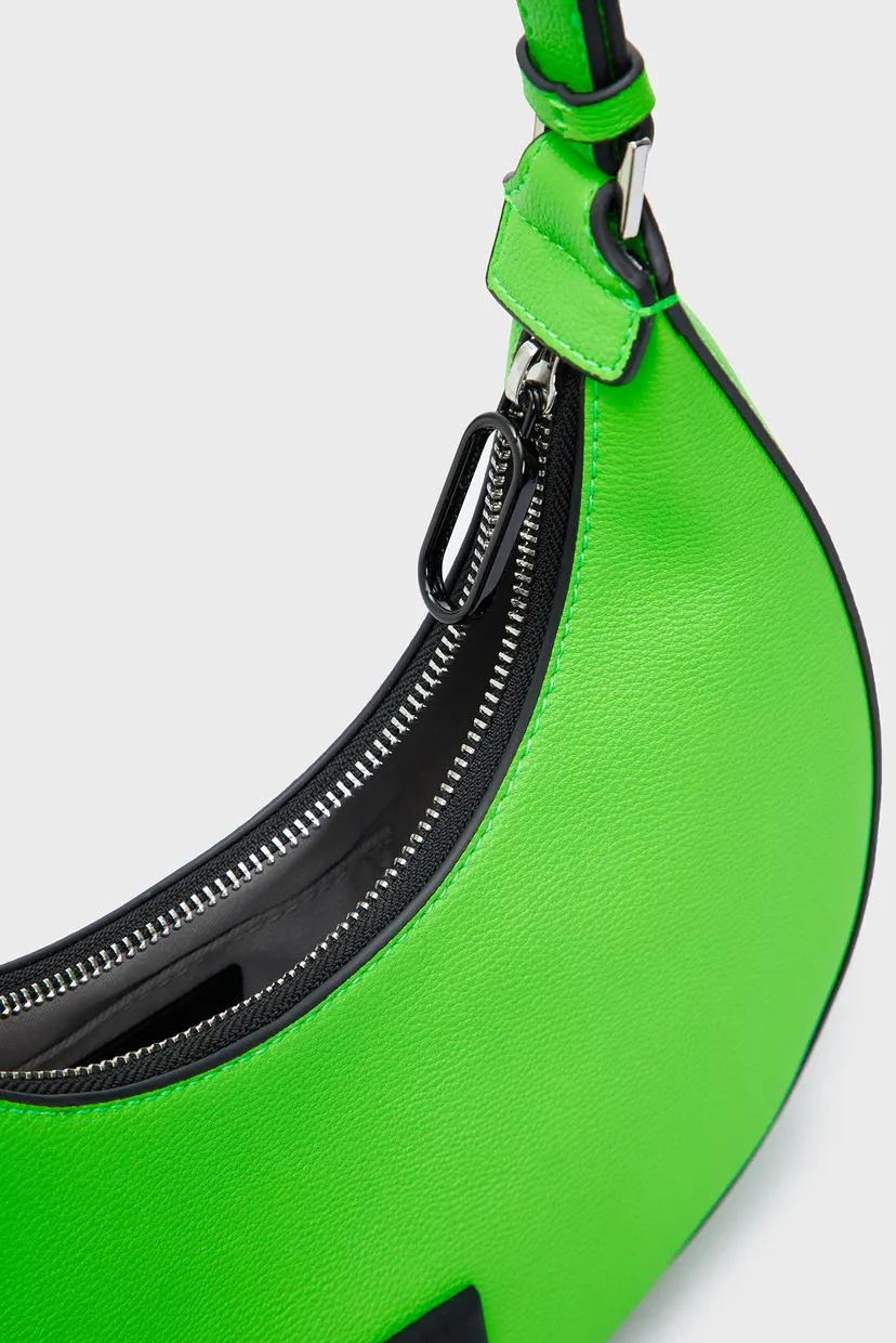 Жіноча салатова сумка TECH LEATHER SM HALFMOON SHB 5