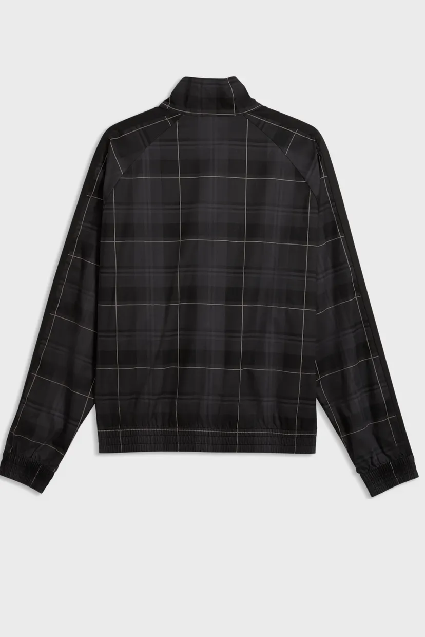 Чоловіча чорна картата вітровка T7 Relaxed Tartan Track Jacket Men 6