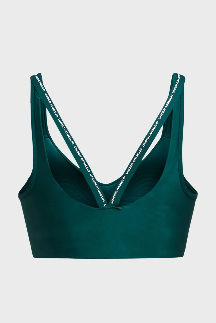 Женский зеленый топ UA Infinity Low 2.0 Strap Bra 4