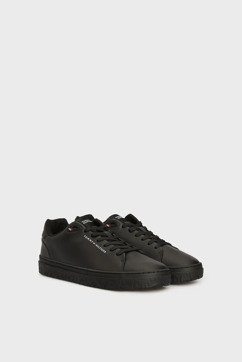 Мужские черные кожаные сникерсы COURT THICK CUPSOLE LEATHER 3