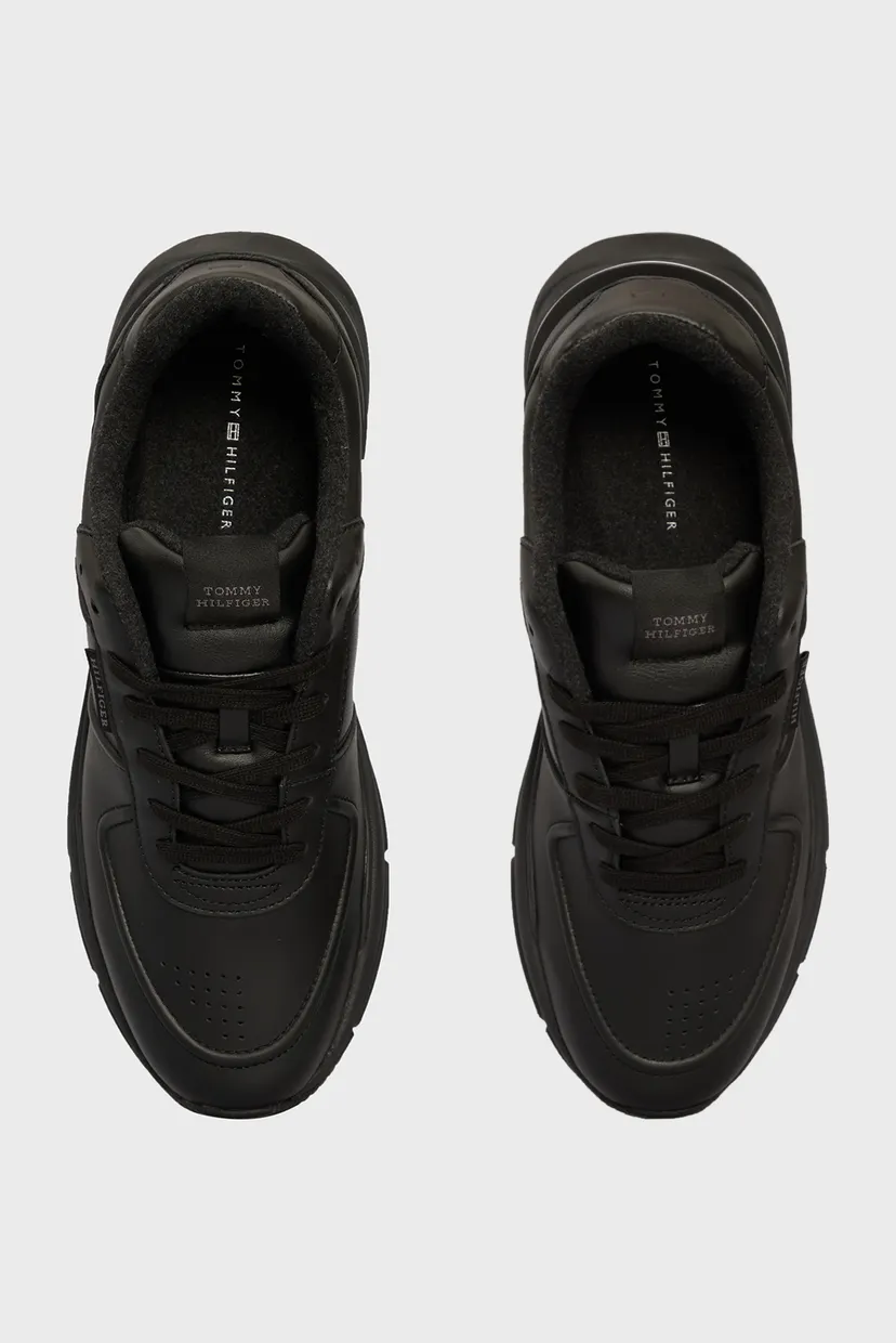 Чоловічі чорні шкіряні кросівки M RUNNER PREMIUM LEATHER 4