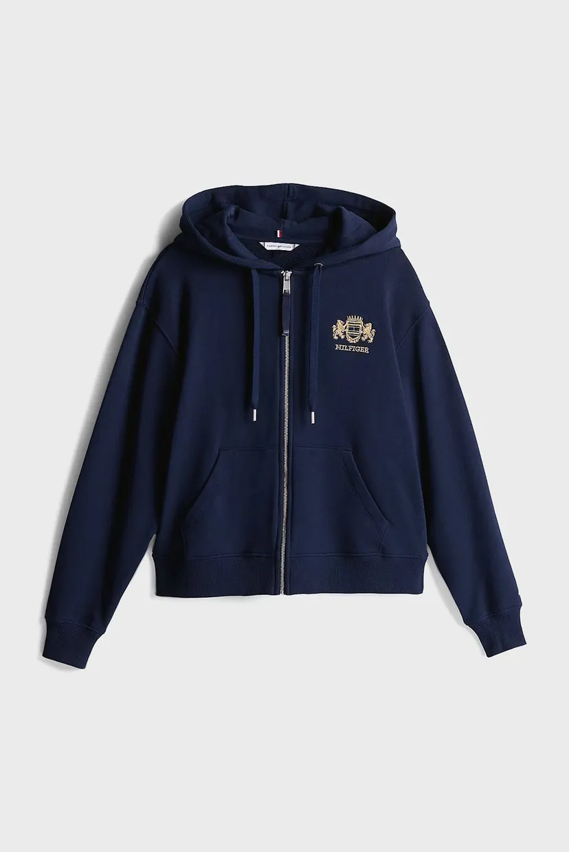 Жіноче синє худі REG VARSITY ZIP HOODIE 5