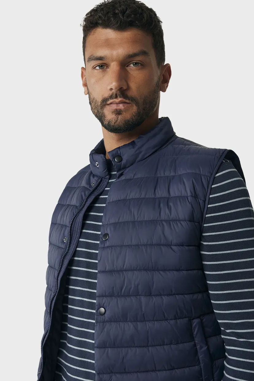 Чоловічий темно-синій жилет Lightweight padded bodywarmer 4