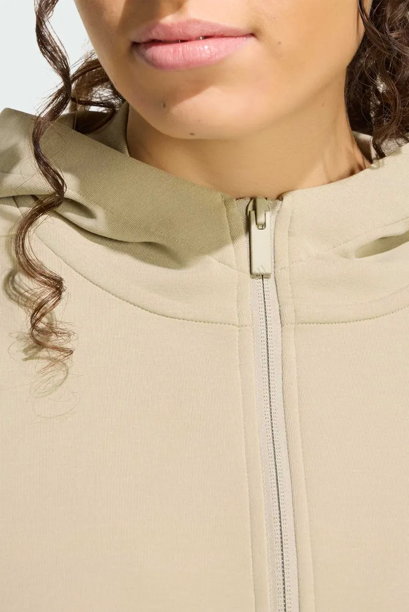 Жіноче бежеве худі SOFT LUX FULL-ZIP 5