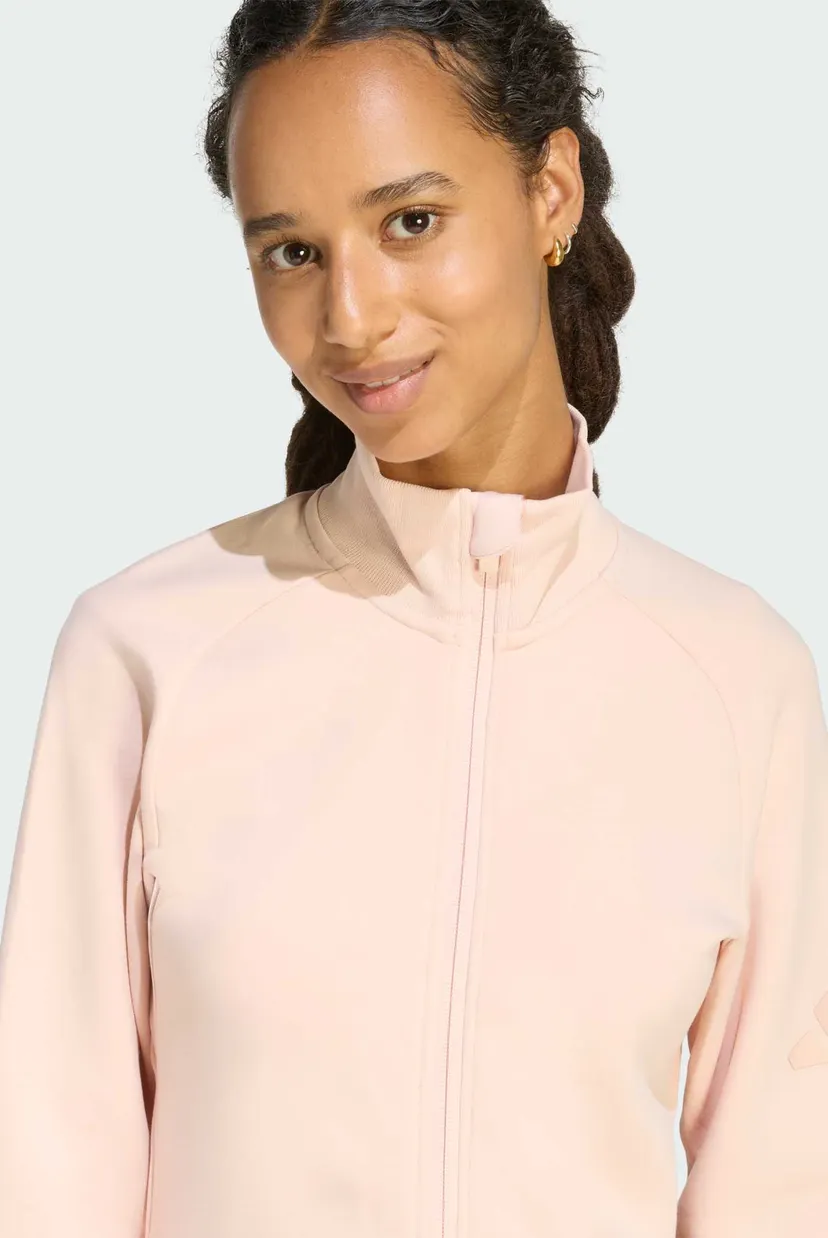 Жіноча пудрова спортивна кофта SOFT LUX SLIM 4