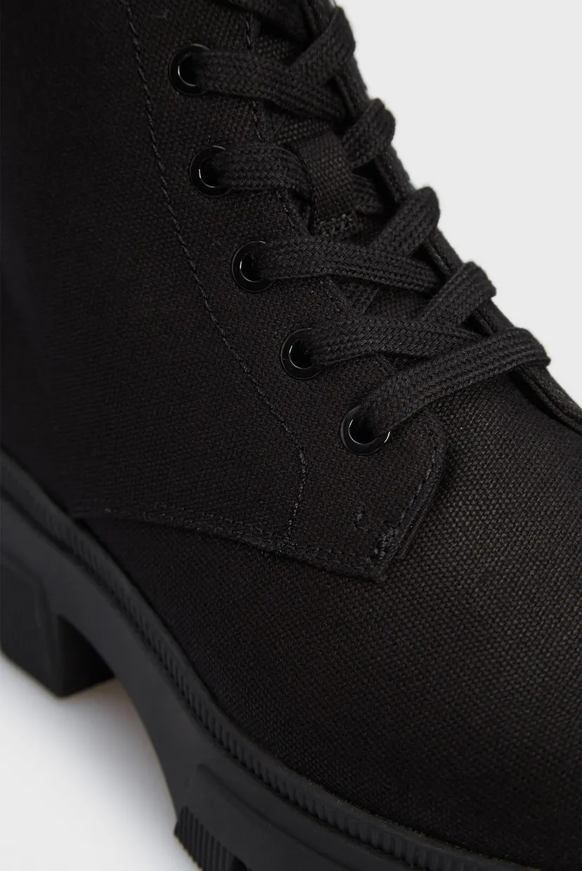 Женские черные ботинки CHUNKY COMBAT LACEUP BOOT CO 4