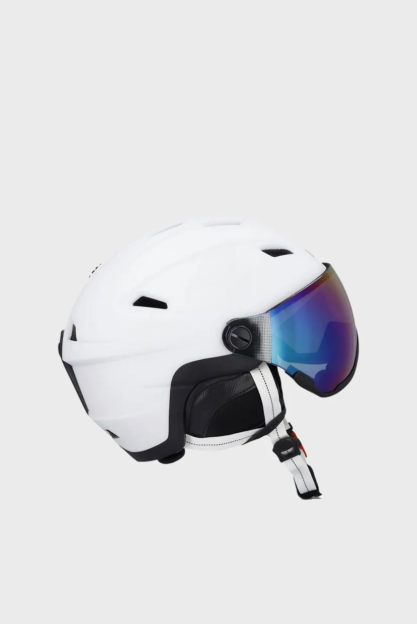 Белый лыжный шлем WA-2 WITH VISOR 3