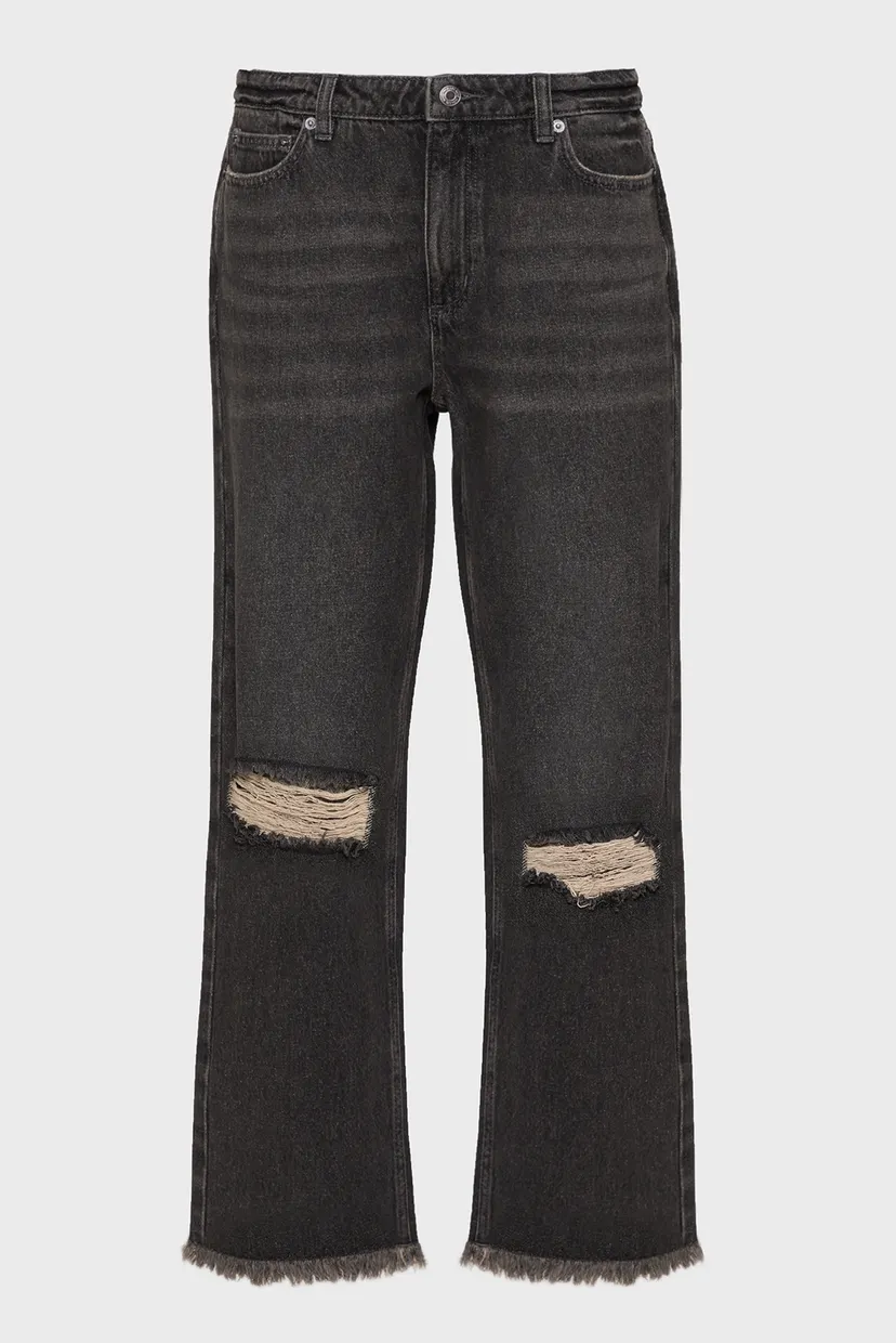 Жіночі чорні джинси FRAYED DISTRESSED JEAN 4