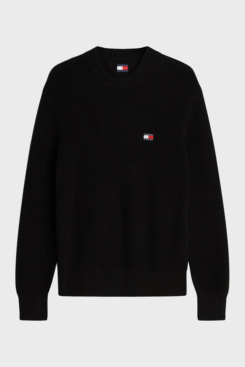 Чоловічий чорний светр REG BADGE SWEATER 5