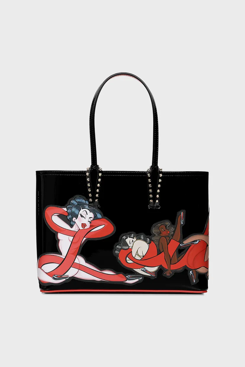 Женская черная кожаная сумка Christian Louboutin 1225180 — MD-Fashion