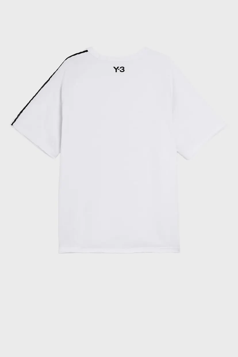 Біла футболка Y-3 RAW EDGE 3 STRIPES SHORT SLEEVE (унісекс) 8