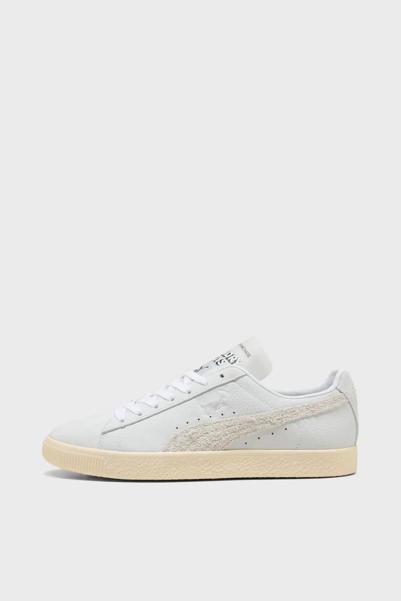 Білі шкіряні снікерси Clyde Laundry Boys II Sneakers Unisex 3