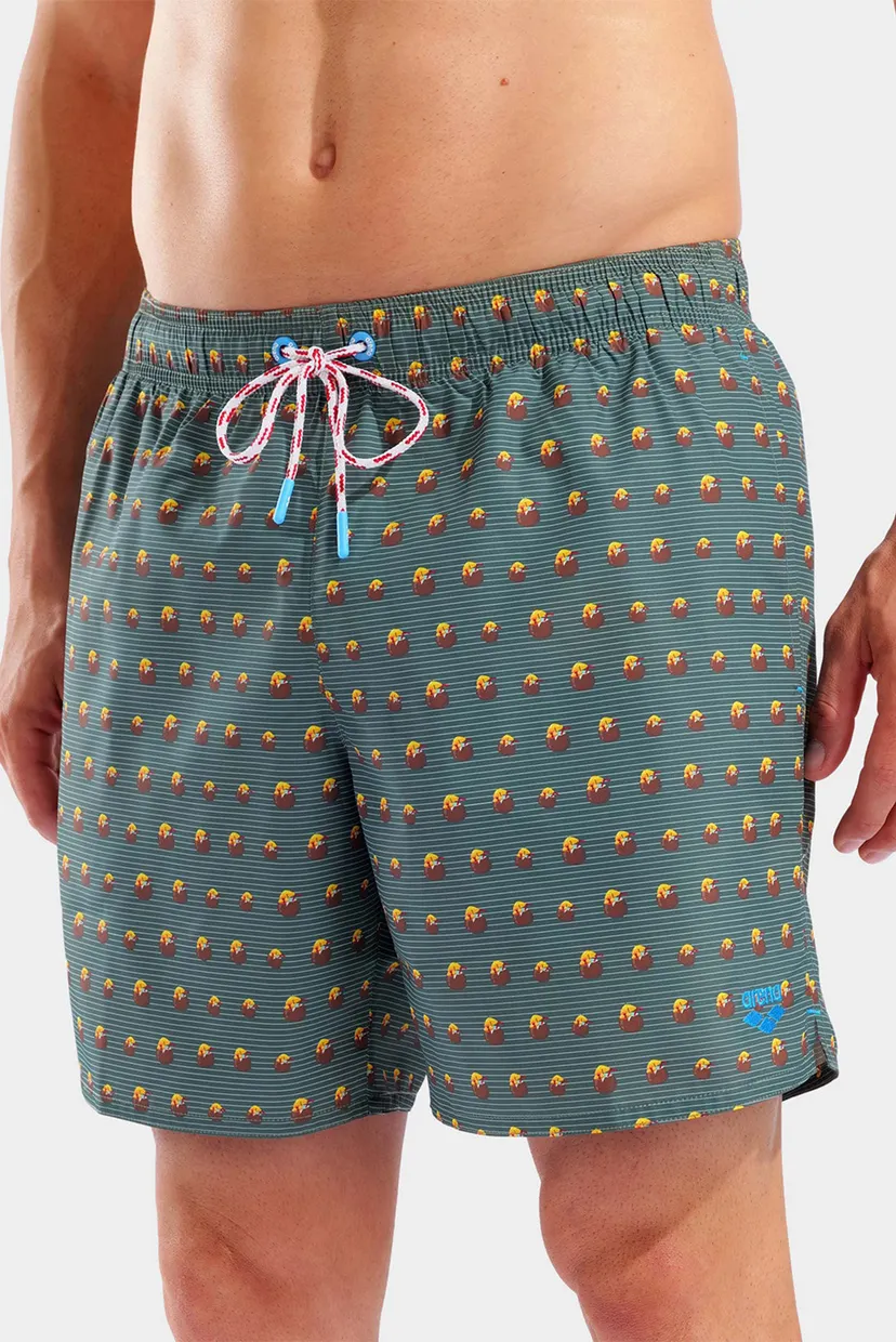 Чоловічі зелені плавальні шорти з візерунком WATER PRINTS BEACH BOXER AO 4