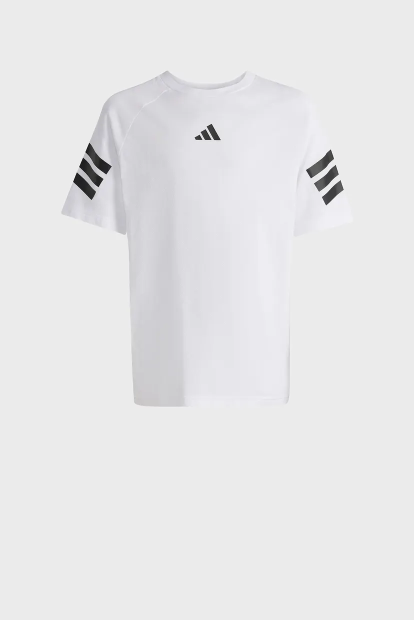 Дитяча біла футболка FUTURE ICONS 3 STRIPES 8