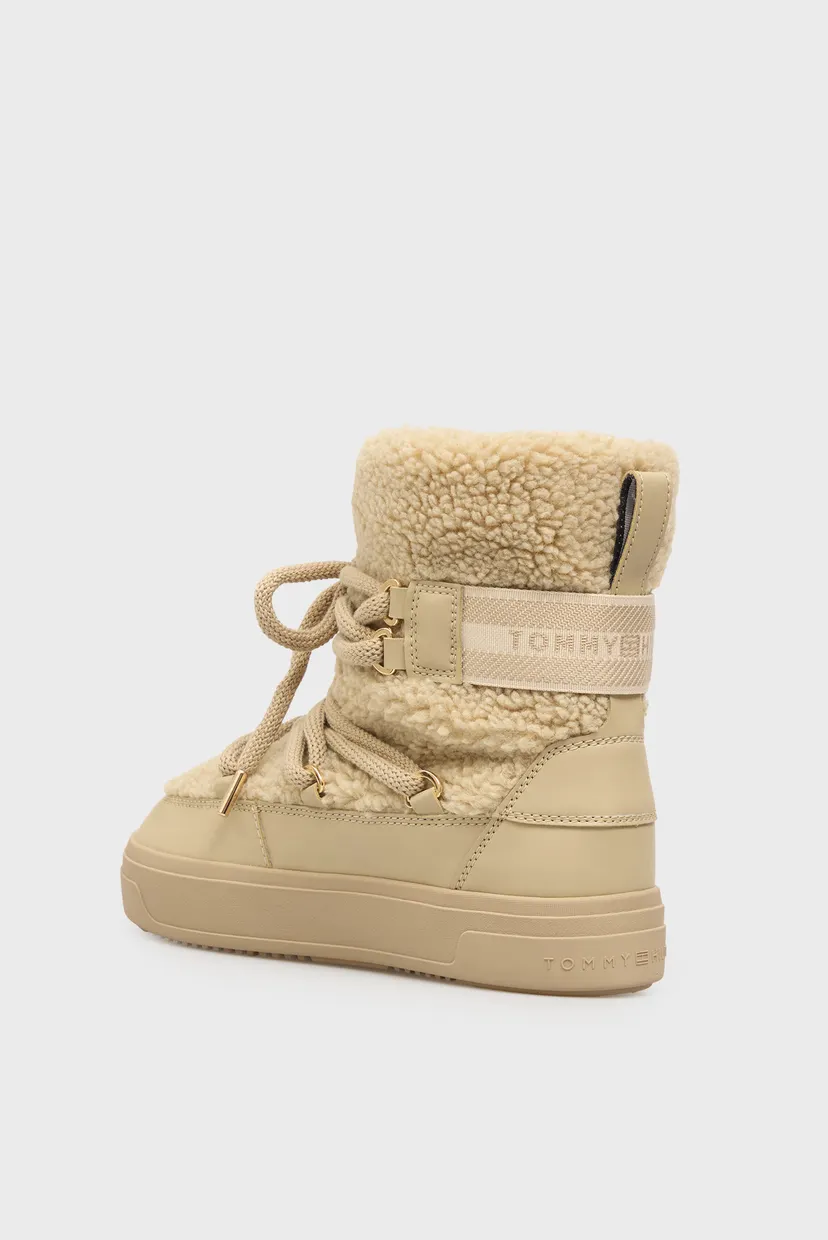 Жіночі бежеві місяцеходи FAUX SHEARLING SNOWBOOT 5