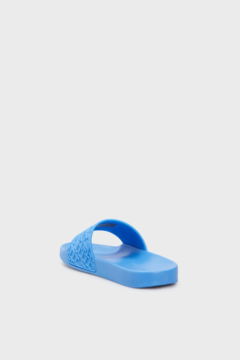 Жіночі блакитні слайдери TH MONOGRAM POOL SLIDE 5