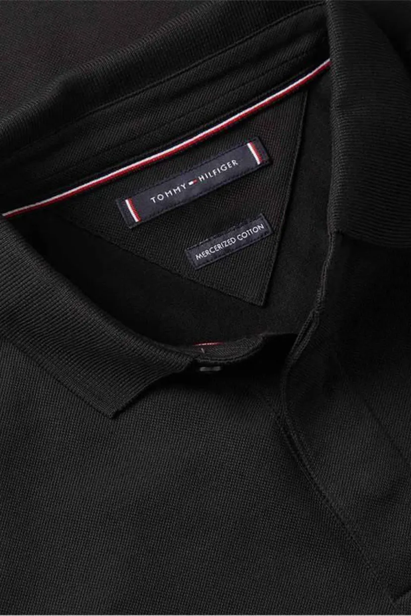 Мужское черное поло HIDDEN PLACKET REG 5