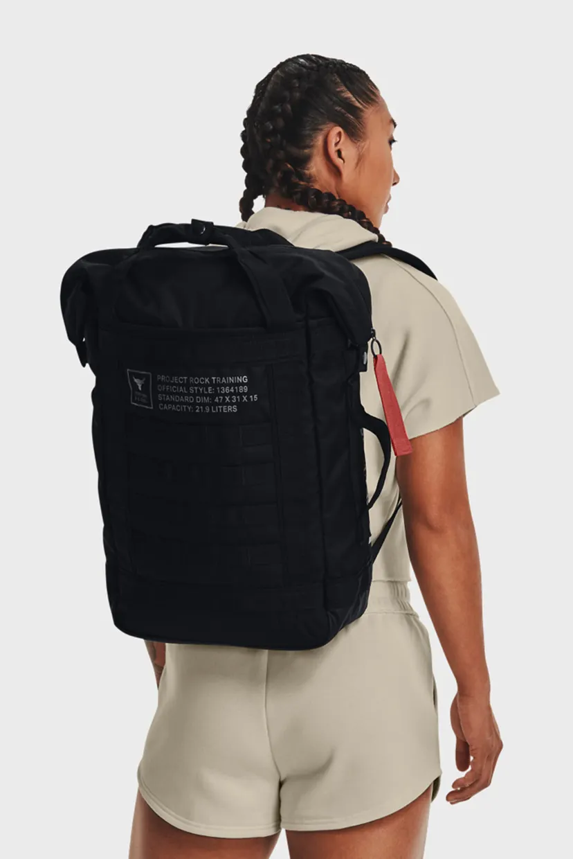 Чорний рюкзак UA Project Rock Box DF BP Under Armour 1364189-002