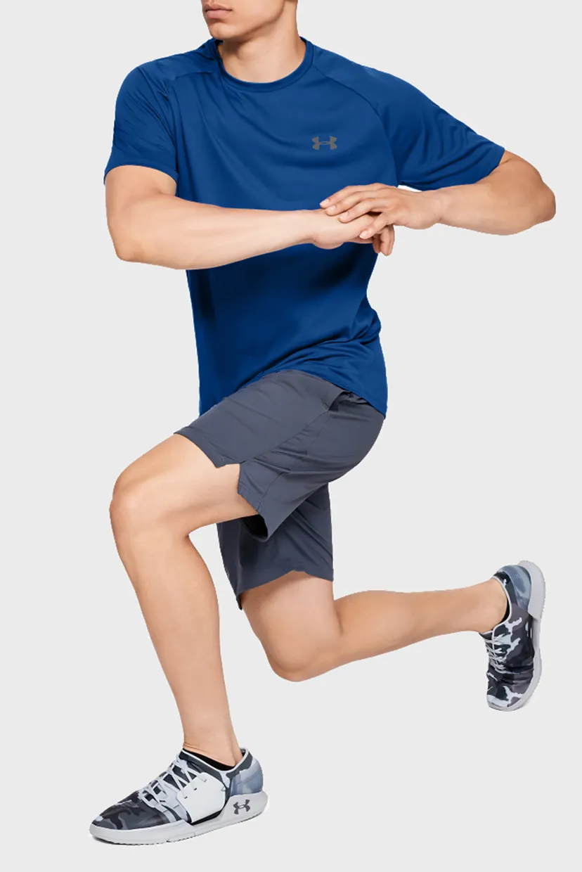 Мужская синяя футболка UA Tech 2.0 SS Tee 3