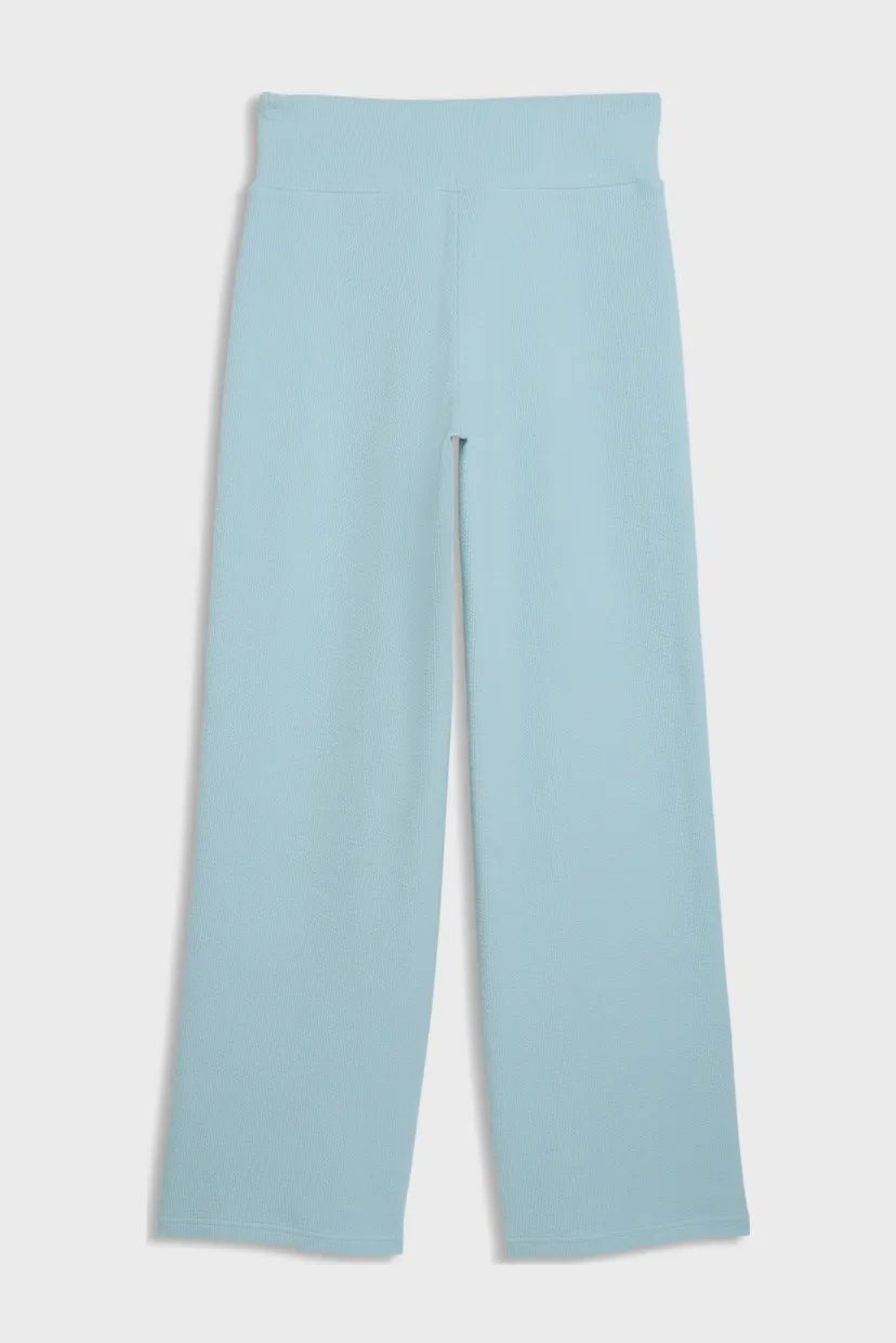 Женские голубые спортивные брюки Essentials Elevated High-Waist Straight-Leg Pants Women 5