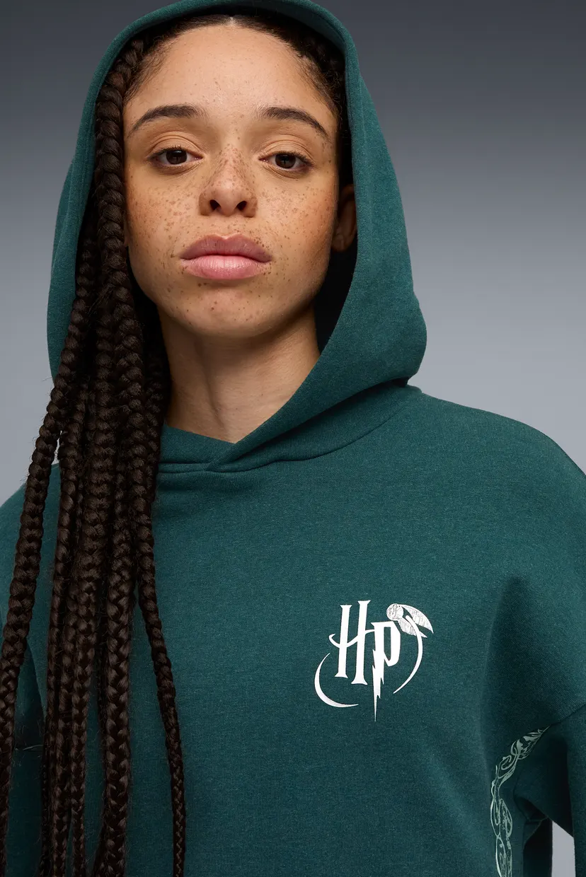 Женское зеленое худи PUMA HOOPS x HARRY POTTER™ Hoodie Women 4