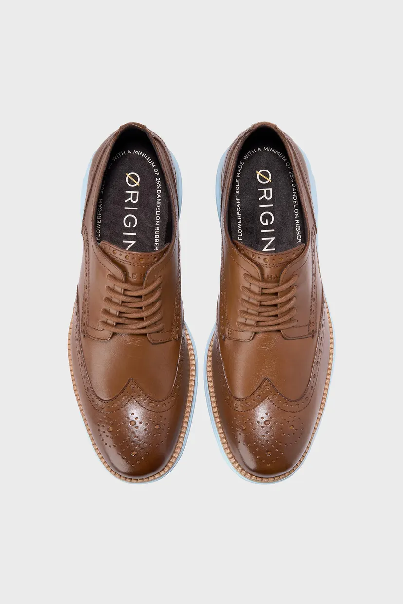 Мужские коричневые кожаные броги ØriginalGrand Remastered Wingtip Oxford 4