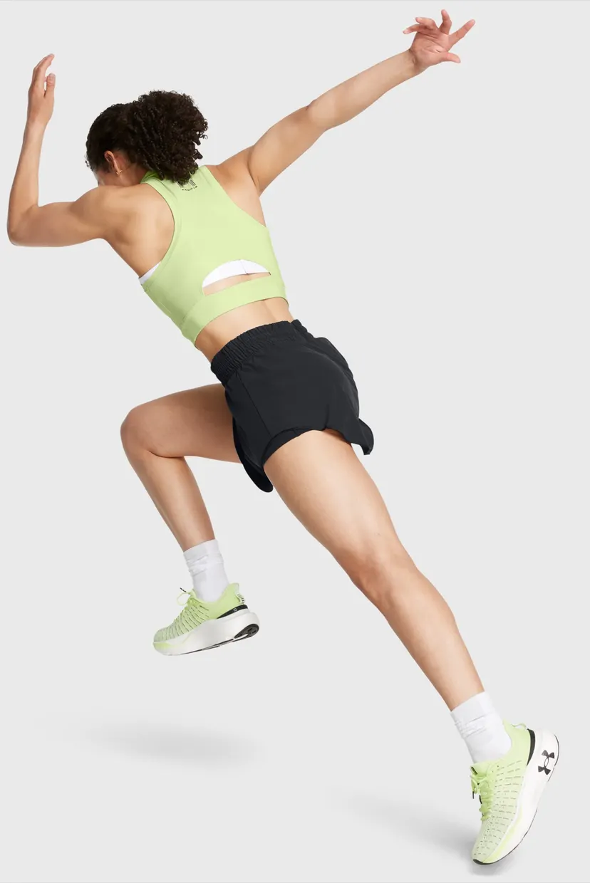Жіночий салатовий топ UA Run Anywhere Crop Tank 3