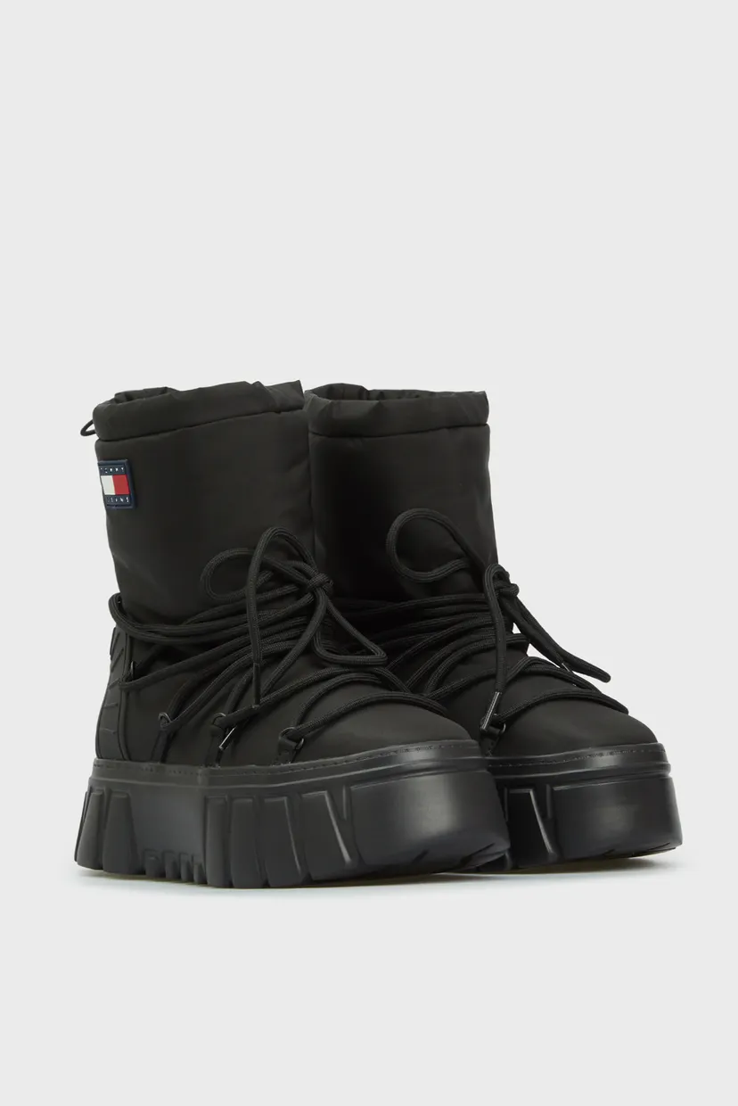 Женский черные дутики TJW HYBRID BOOT 3