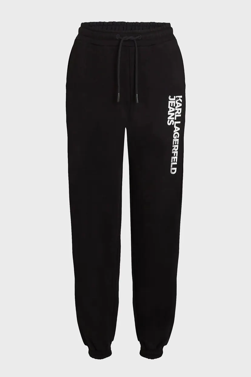 Женские черные спортивные брюки KLJ TEXT LOGO SLIM SWEATPANT 5