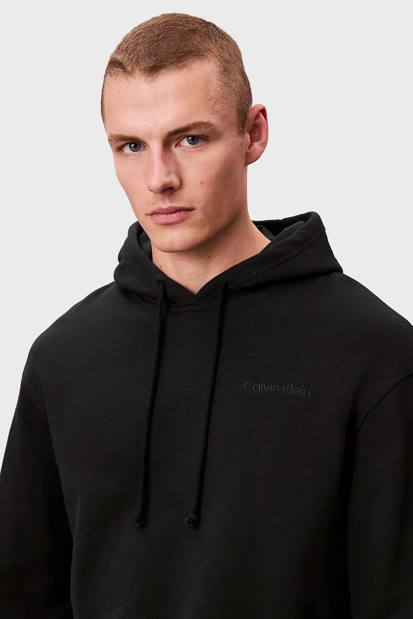 Мужское черное худи L/S 4