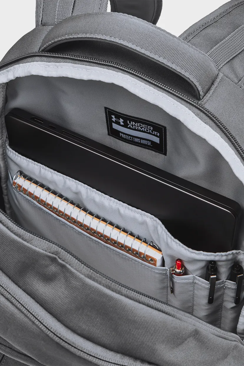 Сірий рюкзак UA Hustle 6.0 Backpack 5