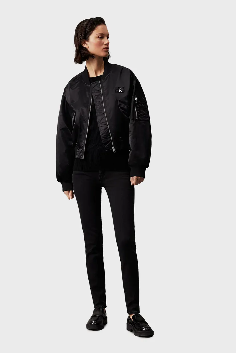 Женские черные джинсы MID RISE SKINNY 4