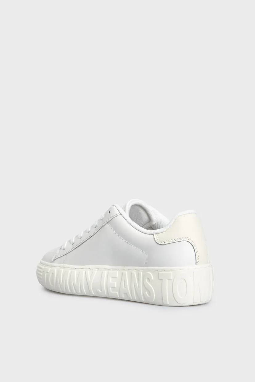 Женские белые кожаные сникерcы TJW NEW CUPSOLE LEATHER LC 5